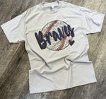 Load image into Gallery viewer, Braves Leopard Baseball on Silver