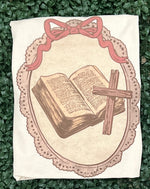 Load image into Gallery viewer, Vintage Frame With Bible And Cross on Cream