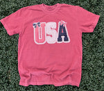 Load image into Gallery viewer, USA Lace on Comfort Colors (Shown on Brick)
