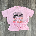 Load image into Gallery viewer, Treat Yourself With The Same Kindness You Offer Others on Comfort Colors (Shown on Blossom)