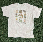 Load image into Gallery viewer, True Story Nativity Collage on Ash Gray
