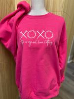 Load image into Gallery viewer, EMBROIDERED: XOXO Original Love Letters on Gildan Heliconia
