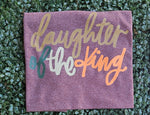 Load image into Gallery viewer, Daughter Of The King on Port &amp; Co Heather Dark Chocolate Brown
