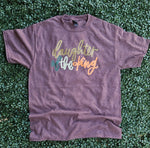 Load image into Gallery viewer, Daughter Of The King on Port &amp; Co Heather Dark Chocolate Brown
