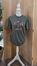 Load image into Gallery viewer, Camo Jesus Loves You on Comfort Colors
