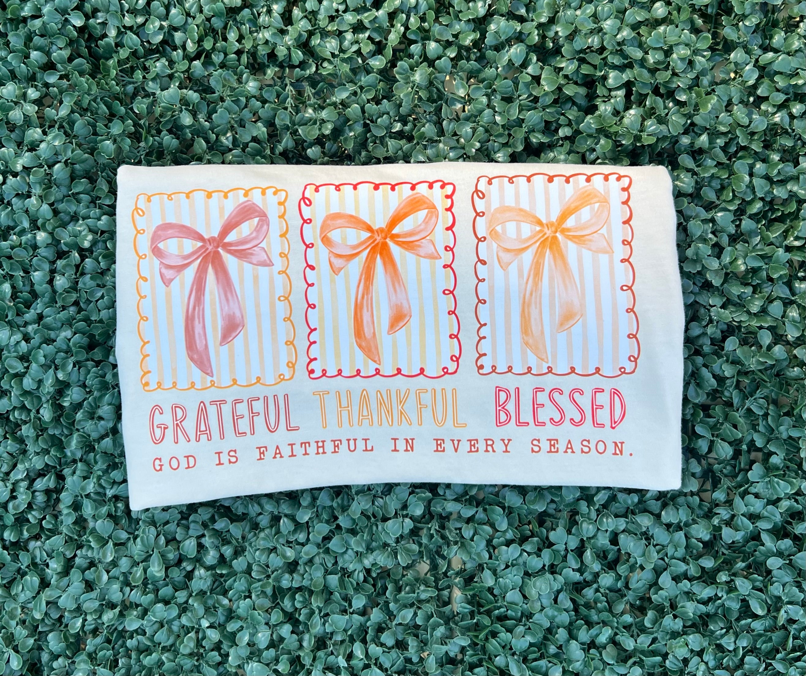 Fall 2025: Grateful Thankful Blessed on Ivory CC