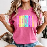 Load image into Gallery viewer, Polka Dot Grade Level Tees on Comfort Colors (Shown on Crunchberry)
