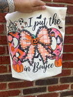 Load image into Gallery viewer, I Put The Boo in Boujee on Comfort Colors (Shown on Ivory)
