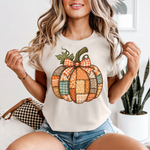 Load image into Gallery viewer, Fall 2025: Patchwork Pumpkin on Ivory CC
