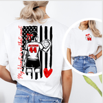Load image into Gallery viewer, Custom Volleyball &quot;My Heart is on That Field&quot; on Gildan Sofstyle
