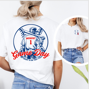 Custom Baseball Player on Gildan Sofstyle