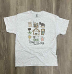 Load image into Gallery viewer, True Story Nativity Collage on Ash Gray
