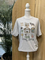 Load image into Gallery viewer, True Story Nativity Collage on Ash Gray
