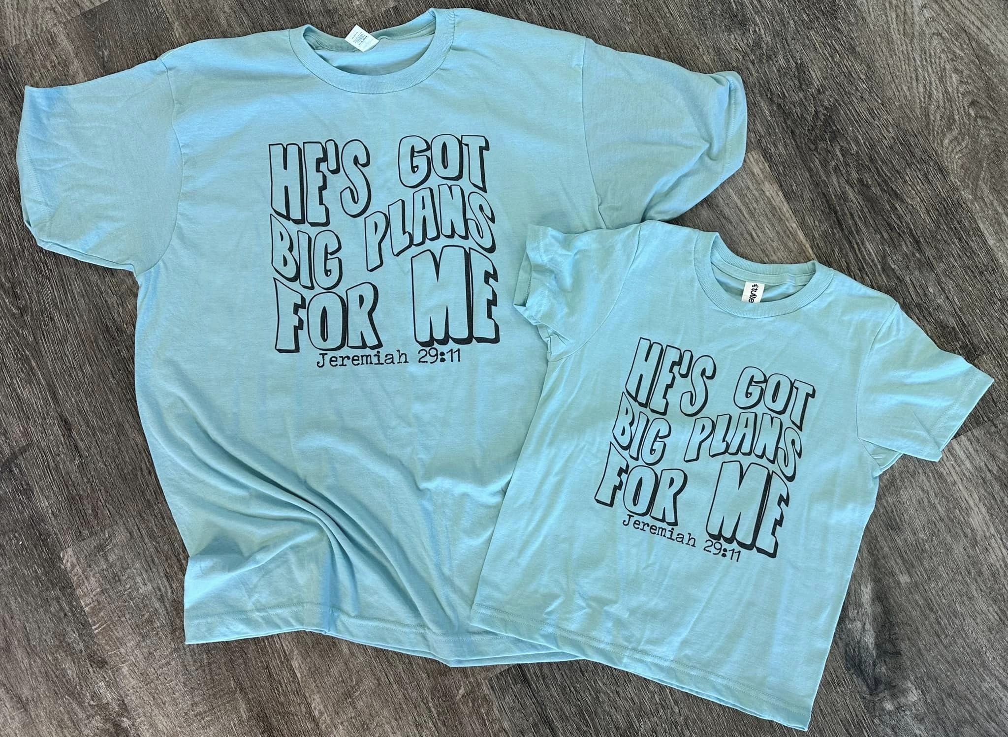 He's Got Big Plans For Me - Mommy & Me Tees