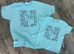 Load image into Gallery viewer, He's Got Big Plans For Me - Mommy &amp; Me Tees on Purist Blue
