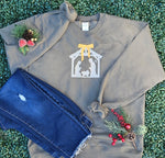 Load image into Gallery viewer, EMBROIDERED: Nativity on Fatigue Green
