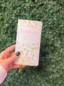 Pink/Green Sermon Notes JOURNAL