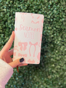 Pink Bow Sermon Notes JOURNAL