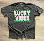 Load image into Gallery viewer, February T-SHIRT OF THE MONTH: Lucky Vibes on COMFORT COLORS
