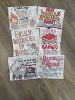 Load image into Gallery viewer, Born To Read Forced To Work on Ash Gray
