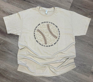 Take Me Out To The Ball Game - Leopard Print Baseball