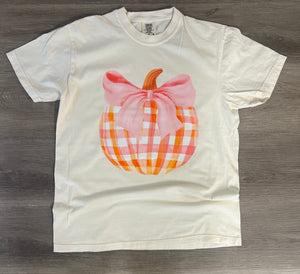 Fall 2025: Gingham Pumpin with Pink Bow