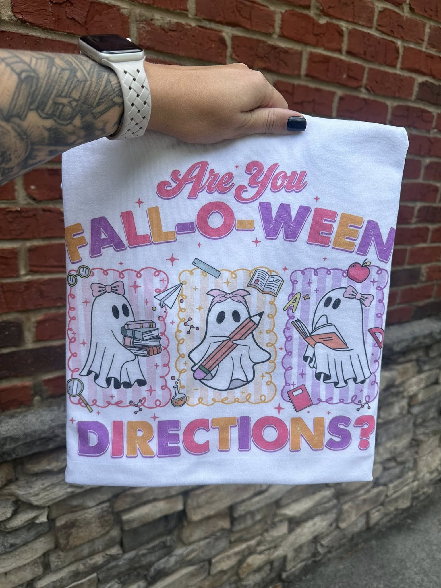 Are You Fall-o-Ween Directions on White