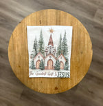 Load image into Gallery viewer, The Greatest Gift Is Jesus Tee on White
