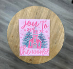 Load image into Gallery viewer, Joy To The World Chapel on Pink

