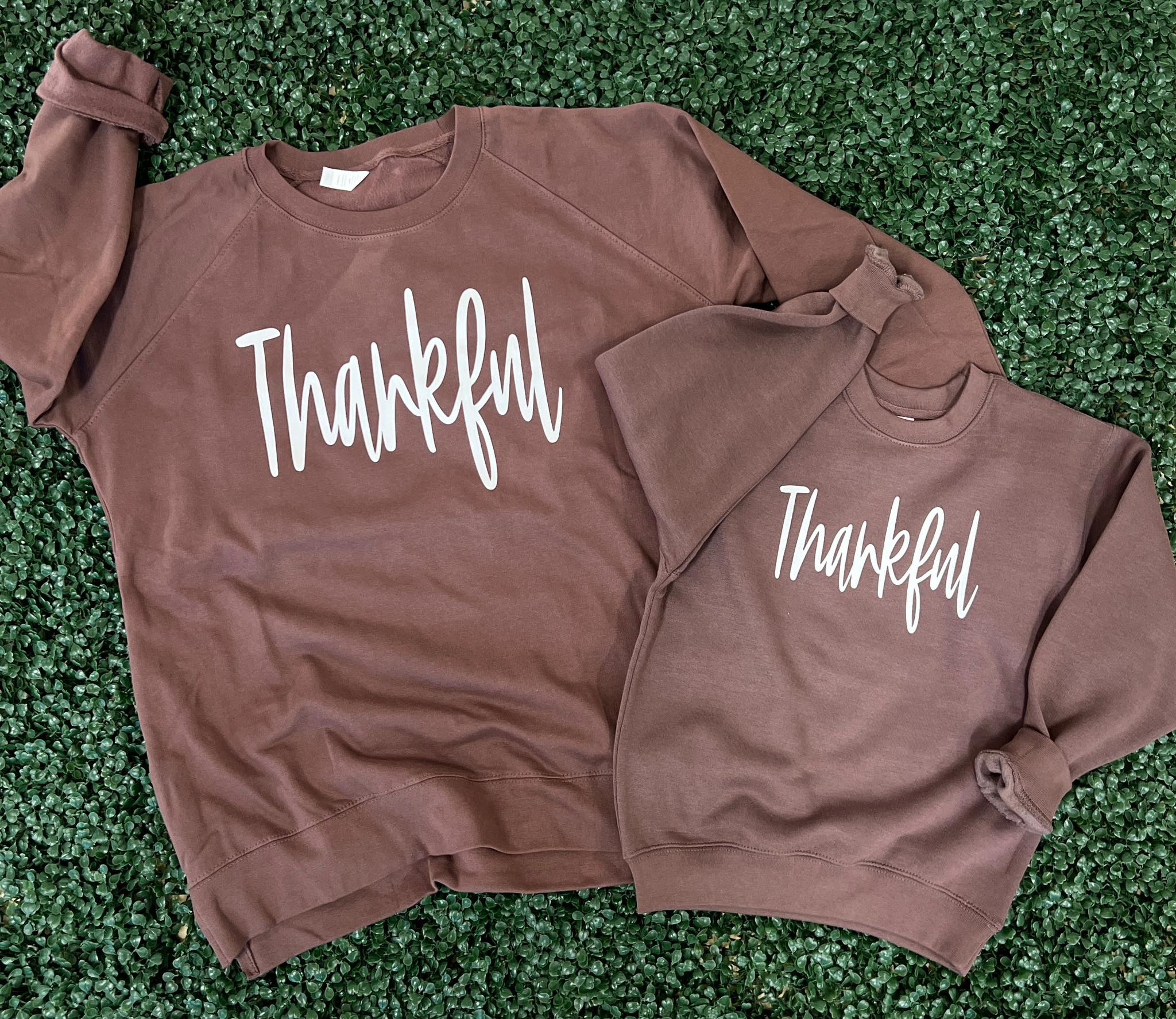 Thankful Sweatshirt on Enza Java
