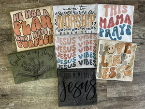 Boho Christian Tees - with Bundle Option