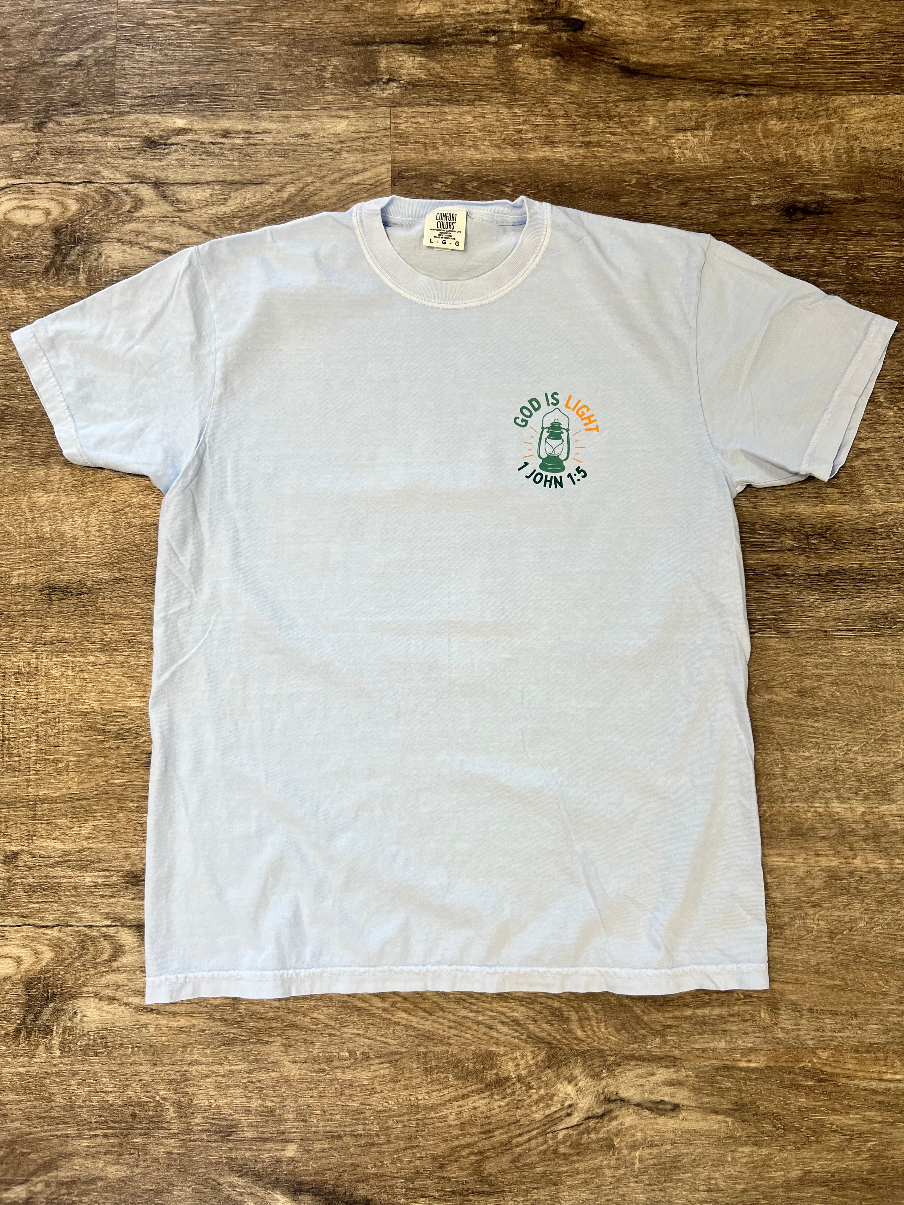 God is Light - Pocket Print Tee