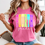 Load image into Gallery viewer, Polka Dot Grade Level Tees on Comfort Colors (Shown on Crunchberry)
