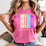 Load image into Gallery viewer, Polka Dot Grade Level Tees on Comfort Colors (Shown on Crunchberry)
