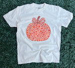 Load image into Gallery viewer, Fall 2025: Floral Pumpkin With Brown Gingham Bow on CC Ivory
