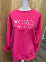 Load image into Gallery viewer, EMBROIDERED: XOXO Original Love Letters on Gildan Heliconia
