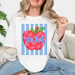 Load image into Gallery viewer, Apple School Staff Tees on Comfort Colors (Shown on Flo Blue)
