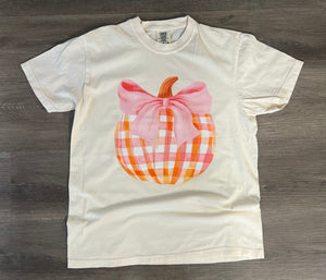 Fall 2025: Gingham Pumpin with Pink Bow