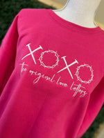 Load image into Gallery viewer, EMBROIDERED: XOXO Original Love Letters on Gildan Heliconia

