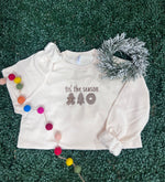 Load image into Gallery viewer, EMBROIDERED: &#39;Tis The Season on Cream
