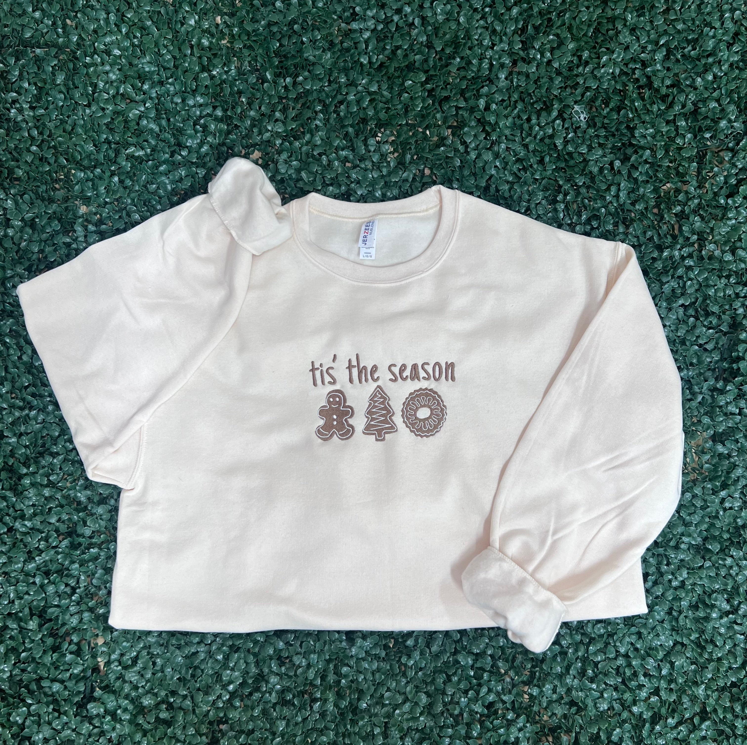 EMBROIDERED: 'Tis The Season on Cream