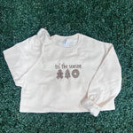 Load image into Gallery viewer, EMBROIDERED: &#39;Tis The Season on Cream
