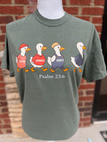 Load image into Gallery viewer, Shirley, Goodness, and Mercy Ducks on Comfort Colors (Shown on Moss)
