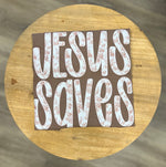 Load image into Gallery viewer, Jesus Saves Floral on Comfort Colors (Shown on Espresso)
