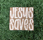 Load image into Gallery viewer, Jesus Saves Floral on Comfort Colors (Shown on Espresso)
