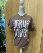 Load image into Gallery viewer, Jesus Saves Floral on Comfort Colors (Shown on Espresso)
