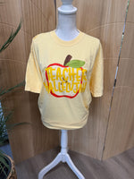Load image into Gallery viewer, Teacher Hallelujah Apple on Comfort Colors (Shown on Butter)
