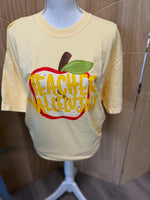 Load image into Gallery viewer, Teacher Hallelujah Apple on Comfort Colors (Shown on Butter)
