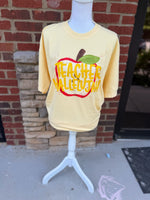 Load image into Gallery viewer, Teacher Hallelujah Apple on Comfort Colors (Shown on Butter)
