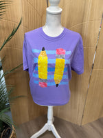 Load image into Gallery viewer, Pencils With Stripes on Comfort Colors (Shown on Violet)

